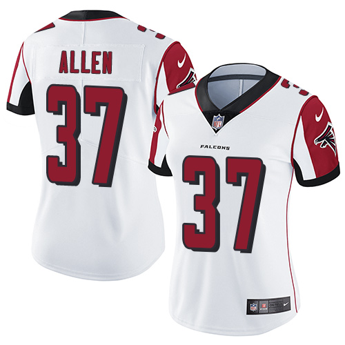 Nike Falcons #37 Ricardo Allen White Women's Stitched NFL Vapor Untouchable Limited Jersey - Click Image to Close